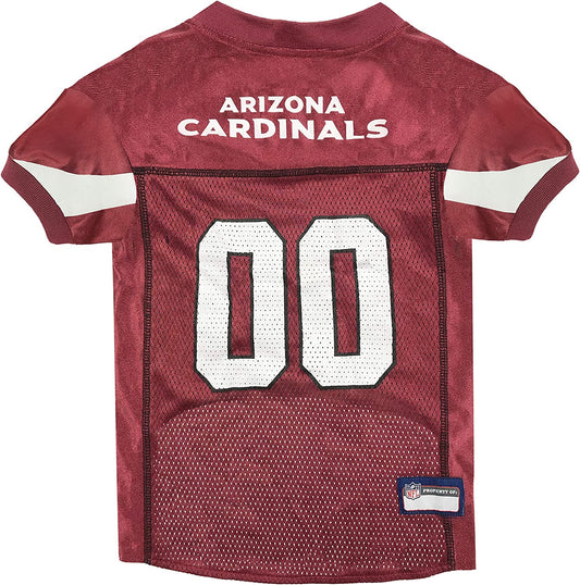 NFL Arizona Cardinals Dog Jersey, Size: Large. Best Football Jersey Costume for Dogs & Cats. Licensed Jersey Shirt