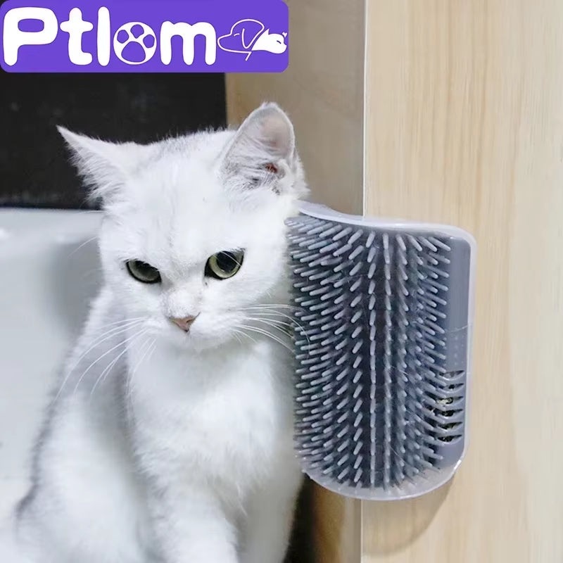 Cats Brush Removes Hair Self Comb Pet Hairstyles Things for Cats Catnip Cats Accessories Pets Massage Beauty Products Rub Face
